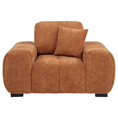 Octavia Upholstered Track Arm Accent Chair Orange - What&