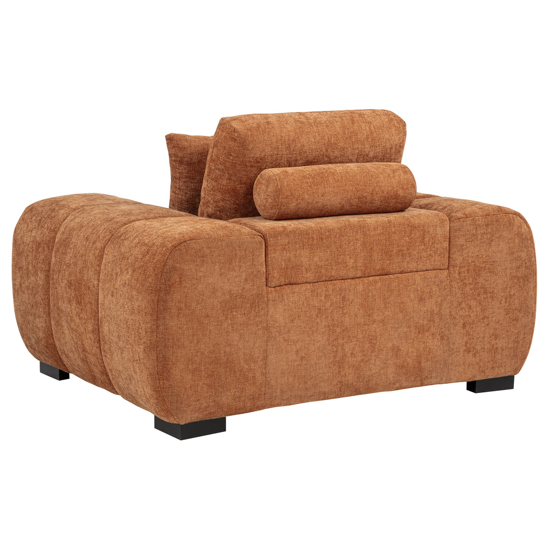 Octavia Upholstered Track Arm Accent Chair Orange - What&