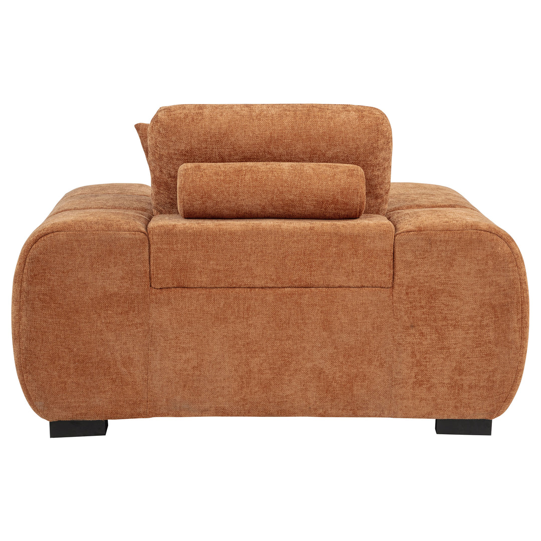 Octavia Upholstered Track Arm Accent Chair Orange - What&