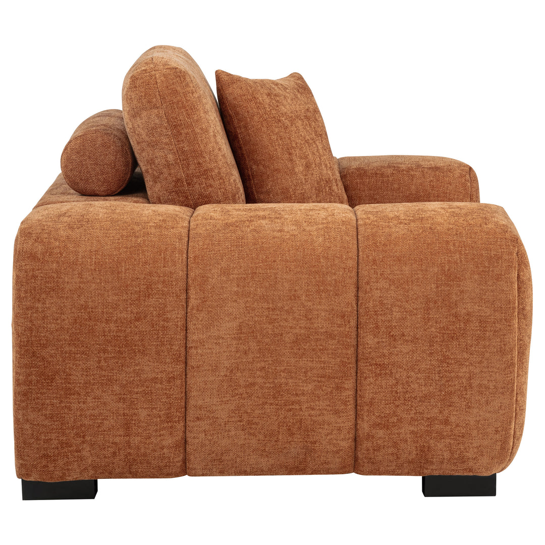 Octavia Upholstered Track Arm Accent Chair Orange - What&