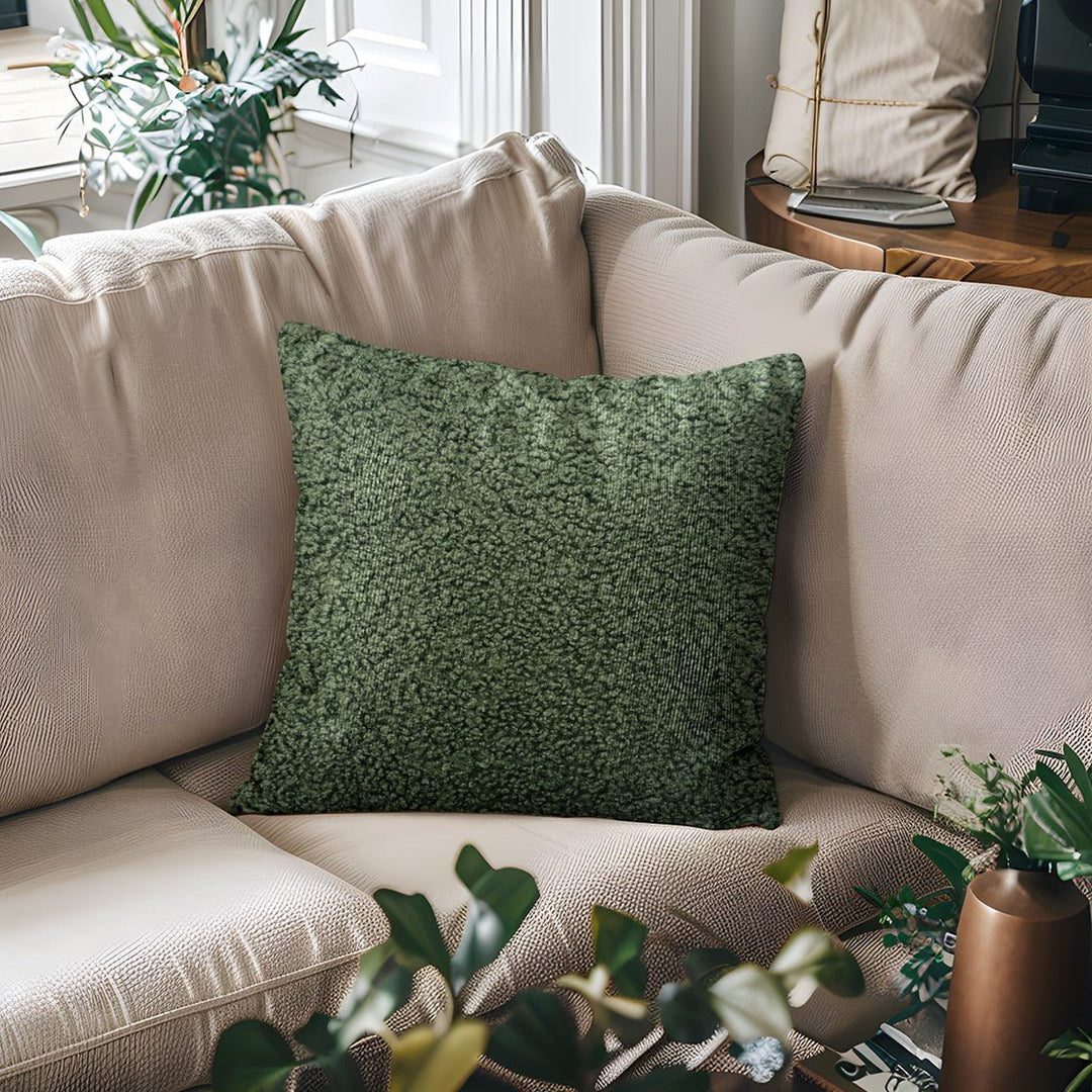 Tara Solid Boucle Square Pillow - What&