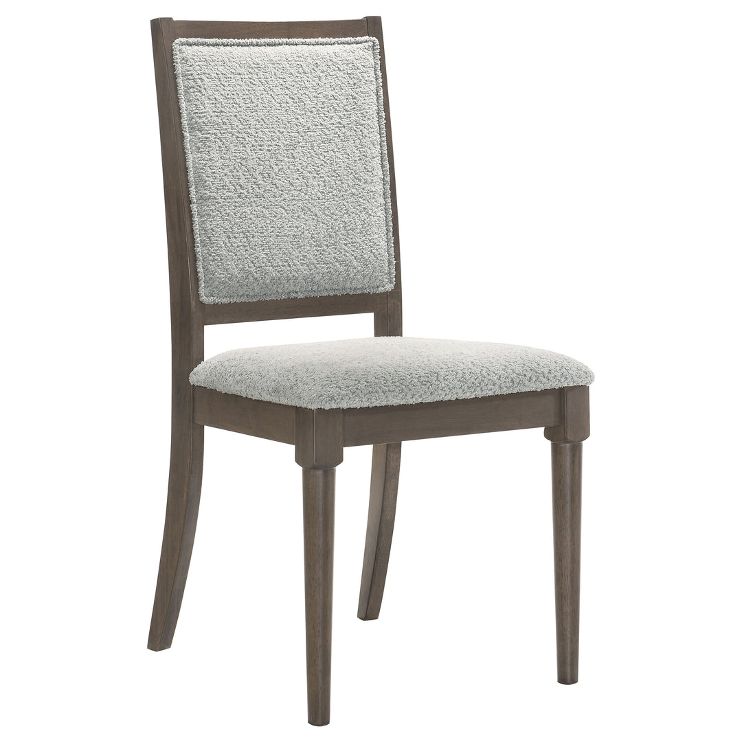 Onslow Upholstered Dining Side Chair Dark Brown (Set of 2) - What&