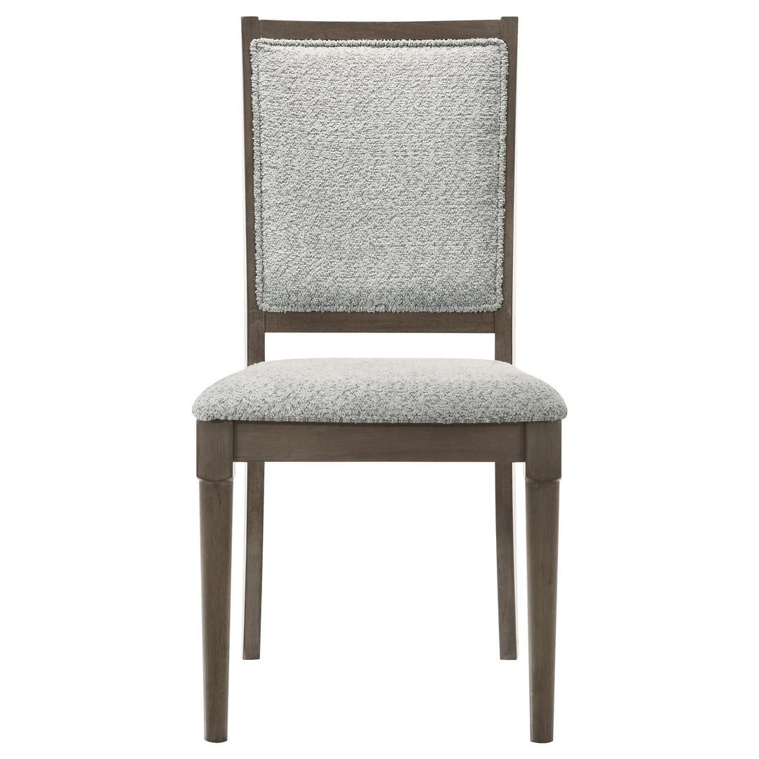 Onslow Upholstered Dining Side Chair Dark Brown (Set of 2) - What&