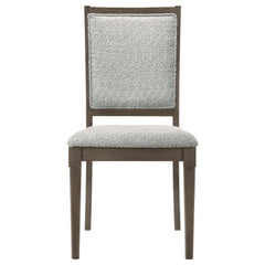 Onslow Upholstered Dining Side Chair Dark Brown (Set of 2) - What&