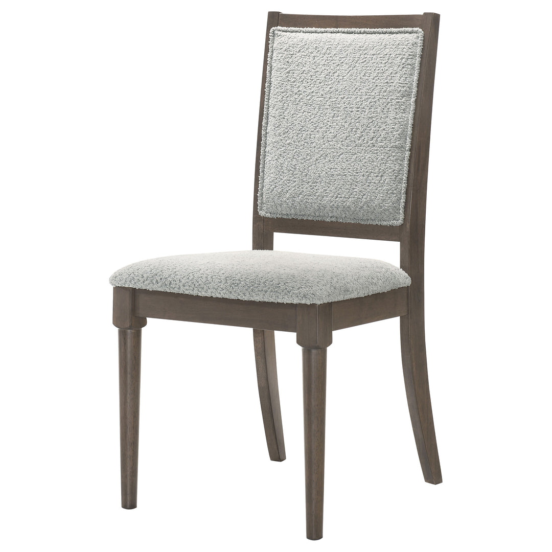 Onslow Upholstered Dining Side Chair Dark Brown (Set of 2) - What&