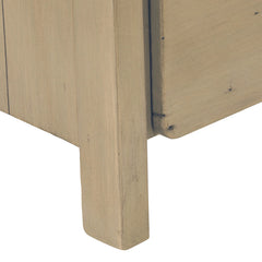 Opera 6 Drawer Dresser in Brown leg detail - reclaimed pine dresser by LH Imports - Whats New Furniture Portland OR
