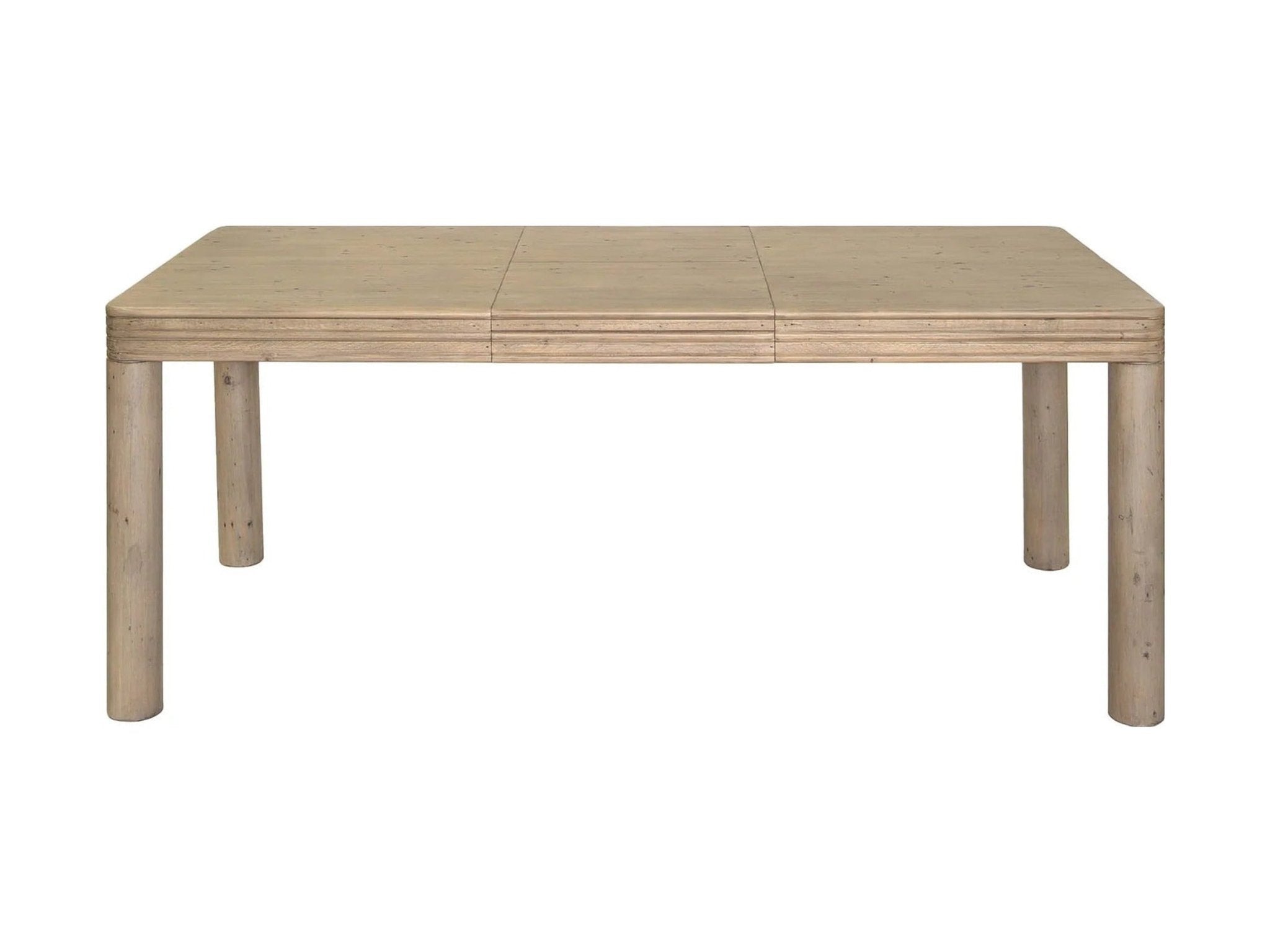 Opera Extension Dining Table in Scrubbed Teak - reclaimed pine extension dining table - Whats New Furniture Portland OR