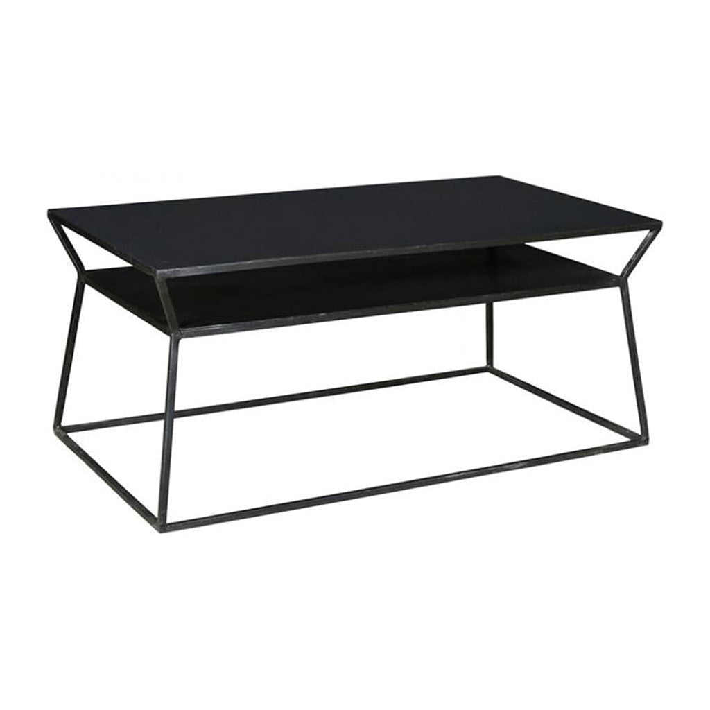 Osaka Coffee Table in Iron - black metal coffee table by Moe's - Whats New Furniture Portland OR