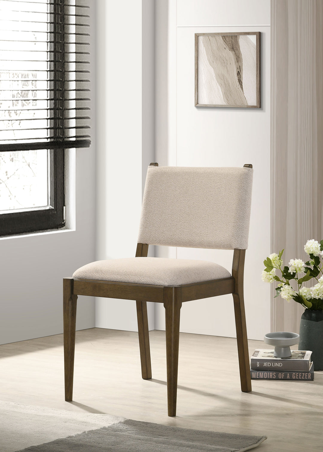 Ottowa Upholstered Dining Side Chair Brown (Set of 2) - What&