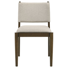 Ottowa Upholstered Dining Side Chair Brown (Set of 2) - What&