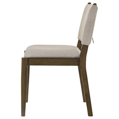 Ottowa Upholstered Dining Side Chair Brown (Set of 2) - What&