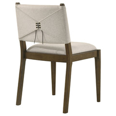 Ottowa Upholstered Dining Side Chair Brown (Set of 2) - What&