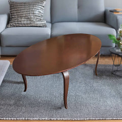 Oval Contemporary Coffee Table detail view - Whats New Furniture - Portland, Oregon