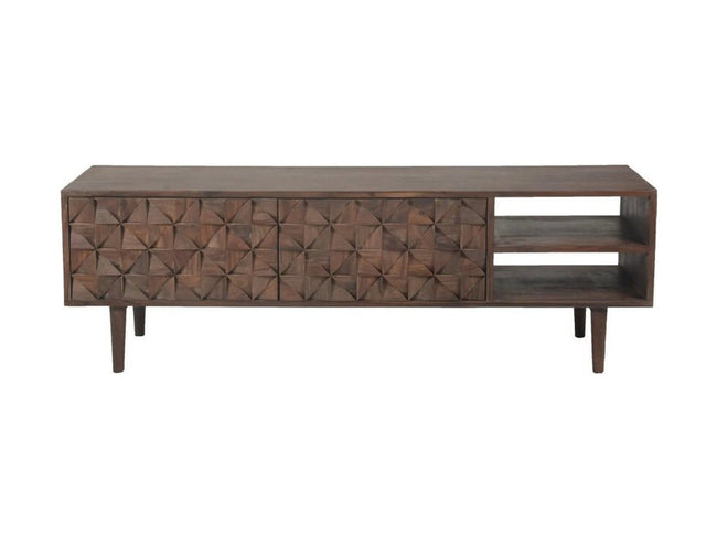 Pablo Media Center in Sheesham - sheesham media center by Moe's - Whats New Furniture Portland OR