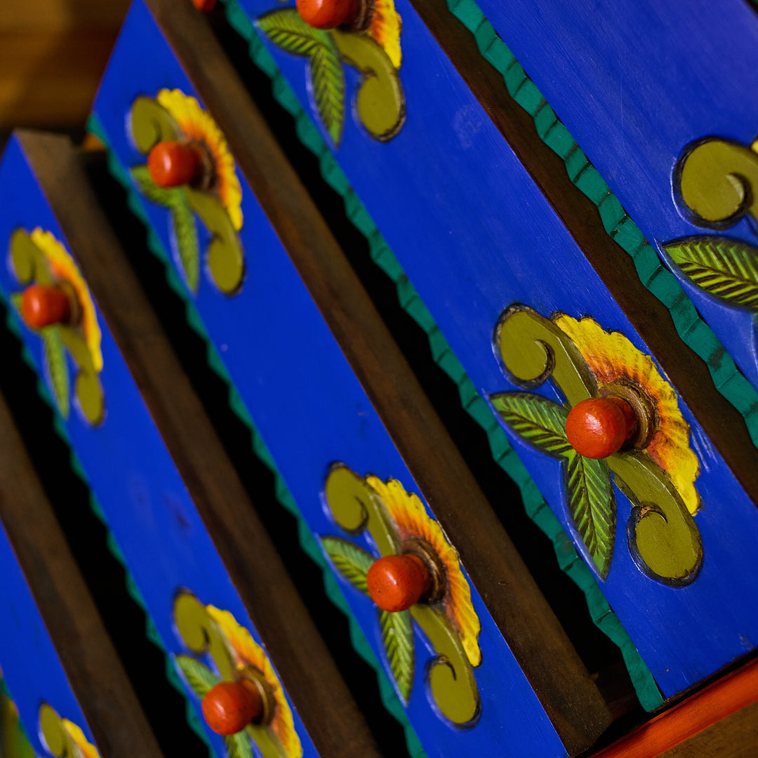 Painted Art Lingerie Dresser detail view 5 - Whats New Furniture - Portland, Oregon