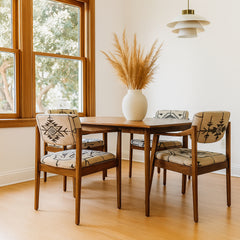 Pair of Stow Davis Walnut Lounge Chairs detail view 3 - What&