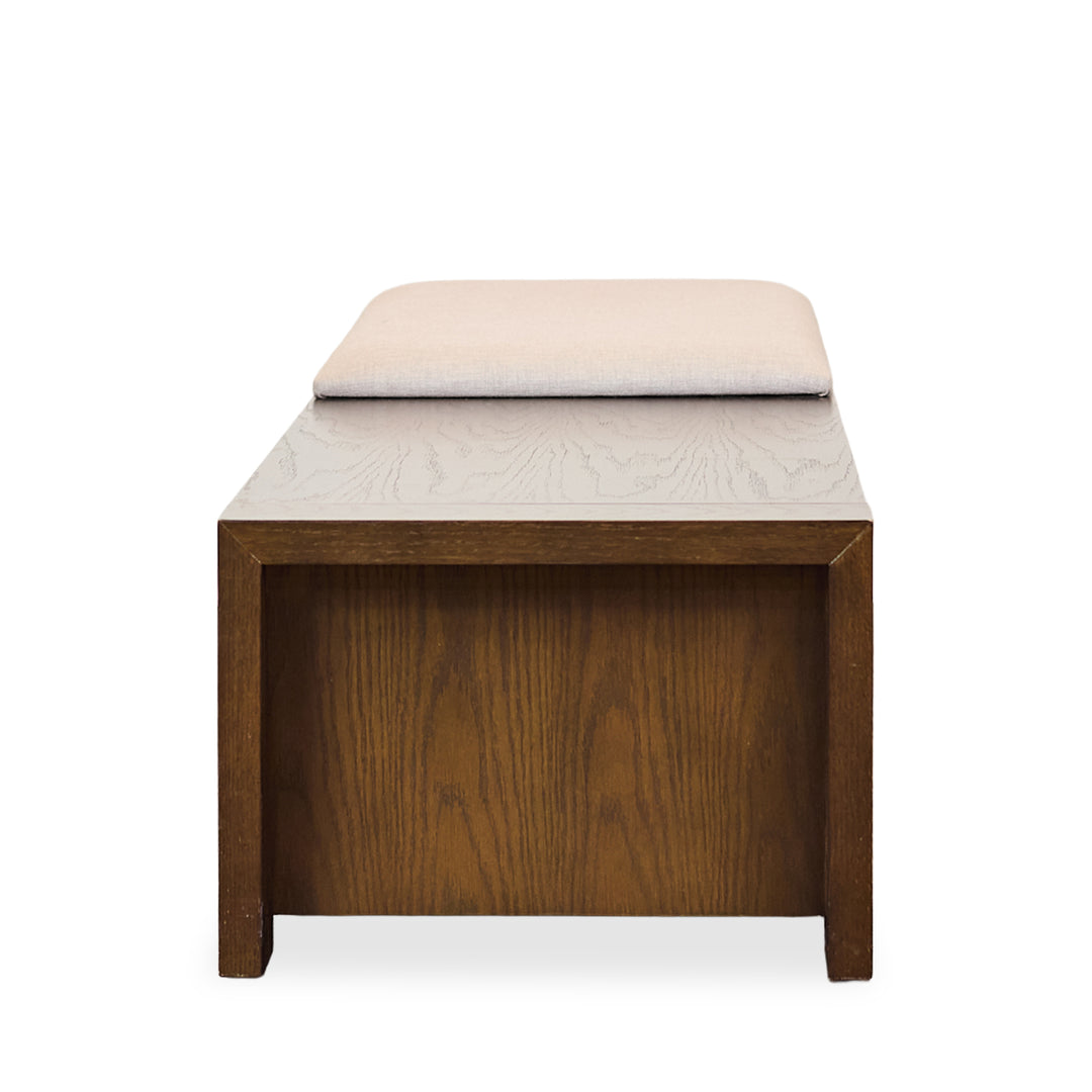 Palliser Low Bench w/Storage detail view 3 - Whats New Furniture - Portland, Oregon