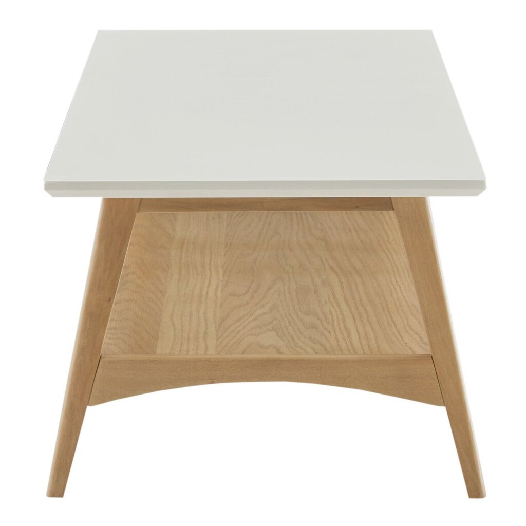 Parker Coffee Table in Natural Oak side view - mid-century coffee table by Olliix - Whats New Furniture Portland OR