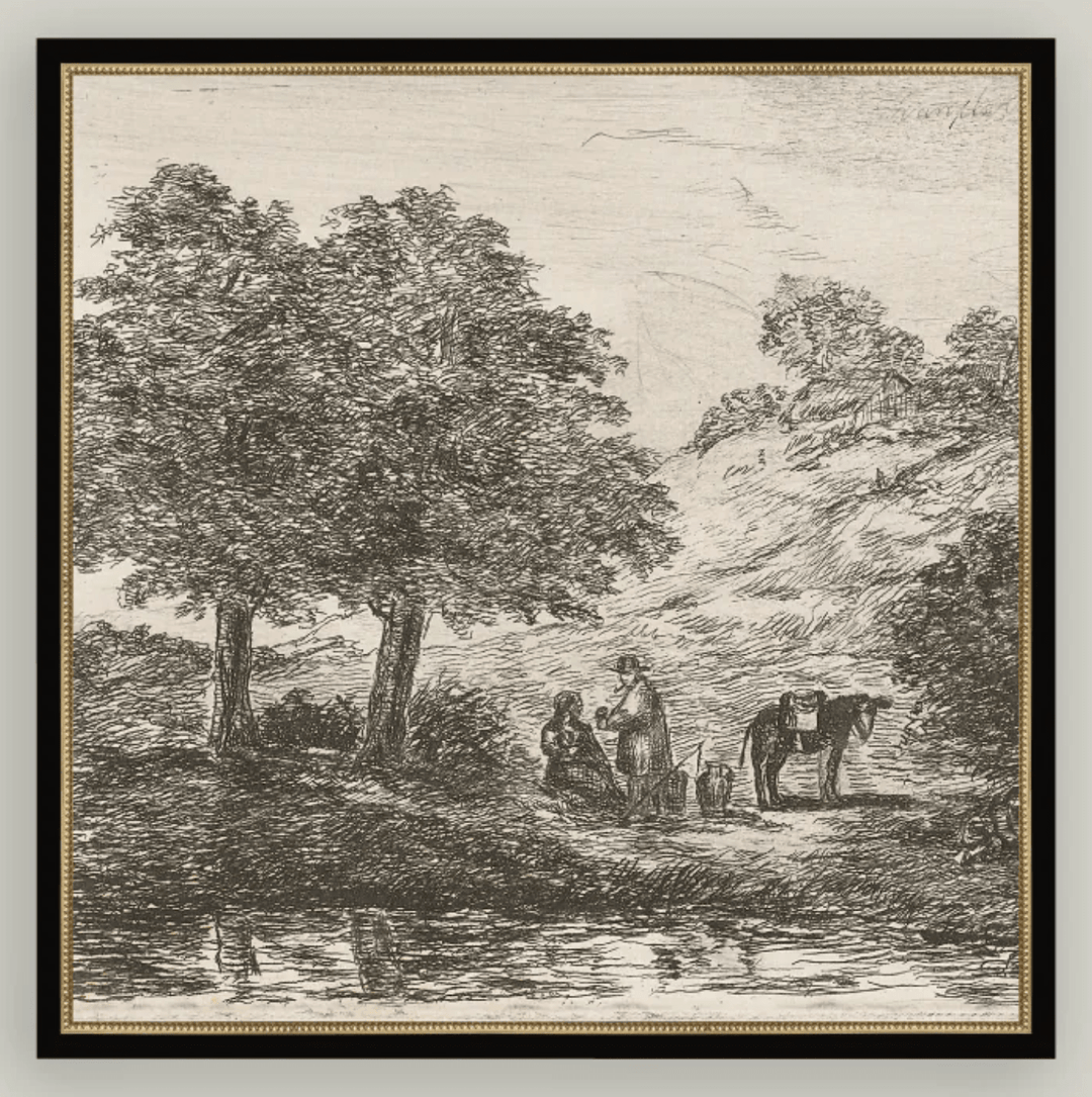 Landscape with Family under Tree - What's New Furniture - Portland, Oregon