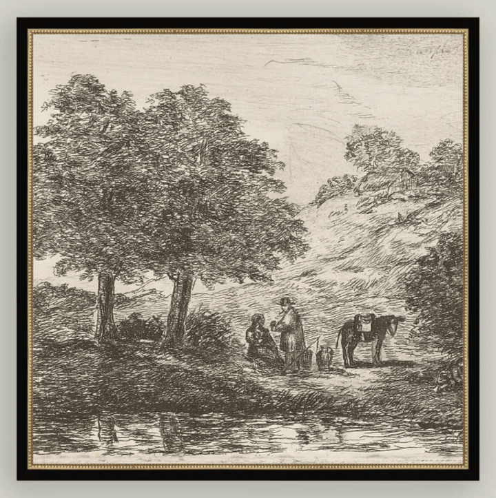 Landscape with Family under Tree - What's New Furniture - Portland, Oregon
