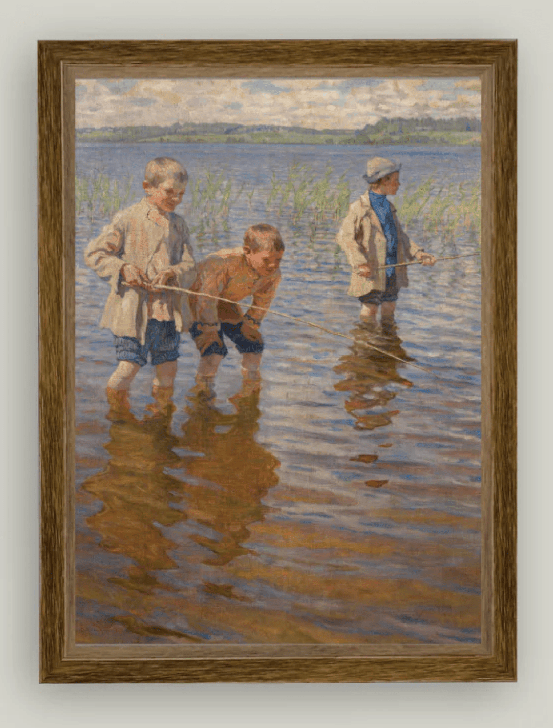Mid - Day Fishing, 1917 by Nikolai Bogdanov - Belsky - What's New Furniture - Portland, Oregon
