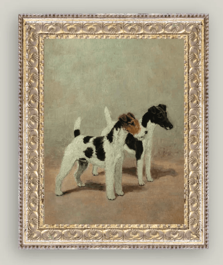 Two Fox Terriers - What's New Furniture - Portland, Oregon