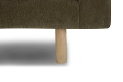 Pettygrove 2-Seater Sofa in Moss Olive Green arm close-up - two-seat sofa by What&