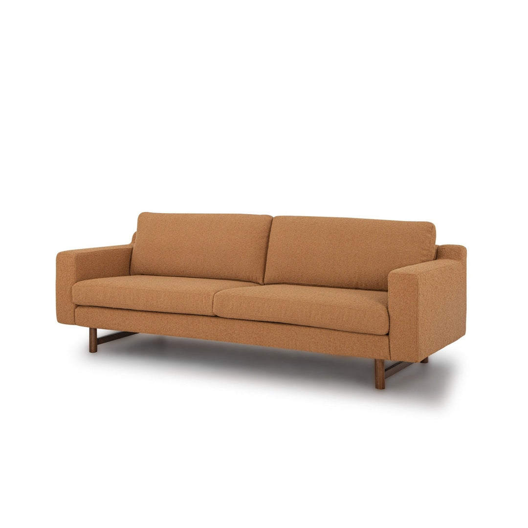 Pettygrove 3-Seater Sofa in Altro Amber side angle - three-seat sofa private label - Whats New Furniture Portland OR