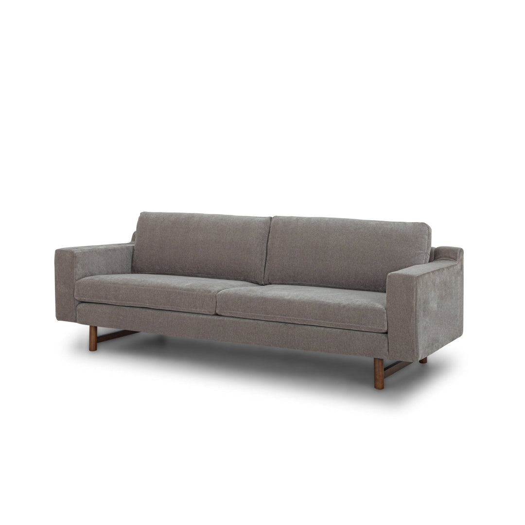 Pettygrove 3-Seater Sofa in Moss Shitake side angle - three-seat sofa private label - Whats New Furniture Portland OR