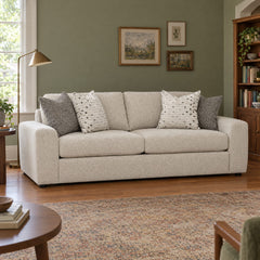 Pioneer Loveseat in Social Club Chalk styled in a Portland home - Whats New Furniture Portland OR
