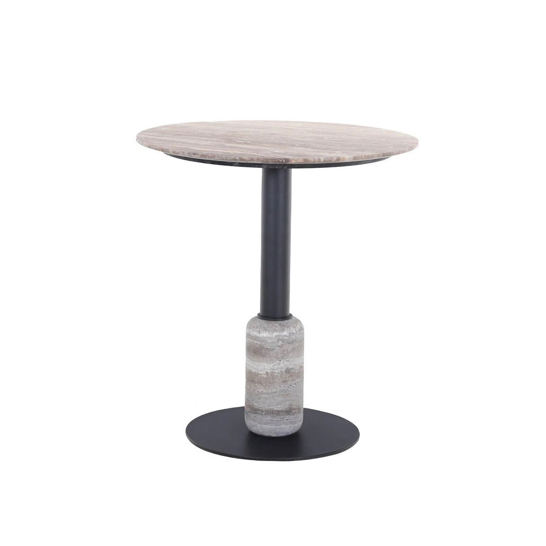 Piper Restaurant Bistro Table in White Black - restaurant bistro table by LH Imports - Whats New Furniture Portland OR