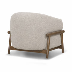 Pittock Barrel Chair in Shitake Beige - back view studio - What&