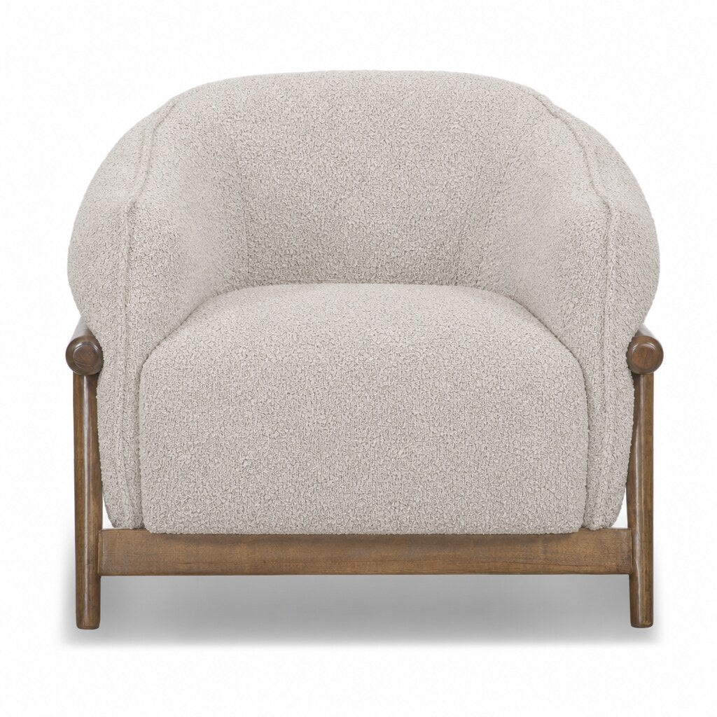 Pittock Barrel Chair in Shitake Beige - studio - What&