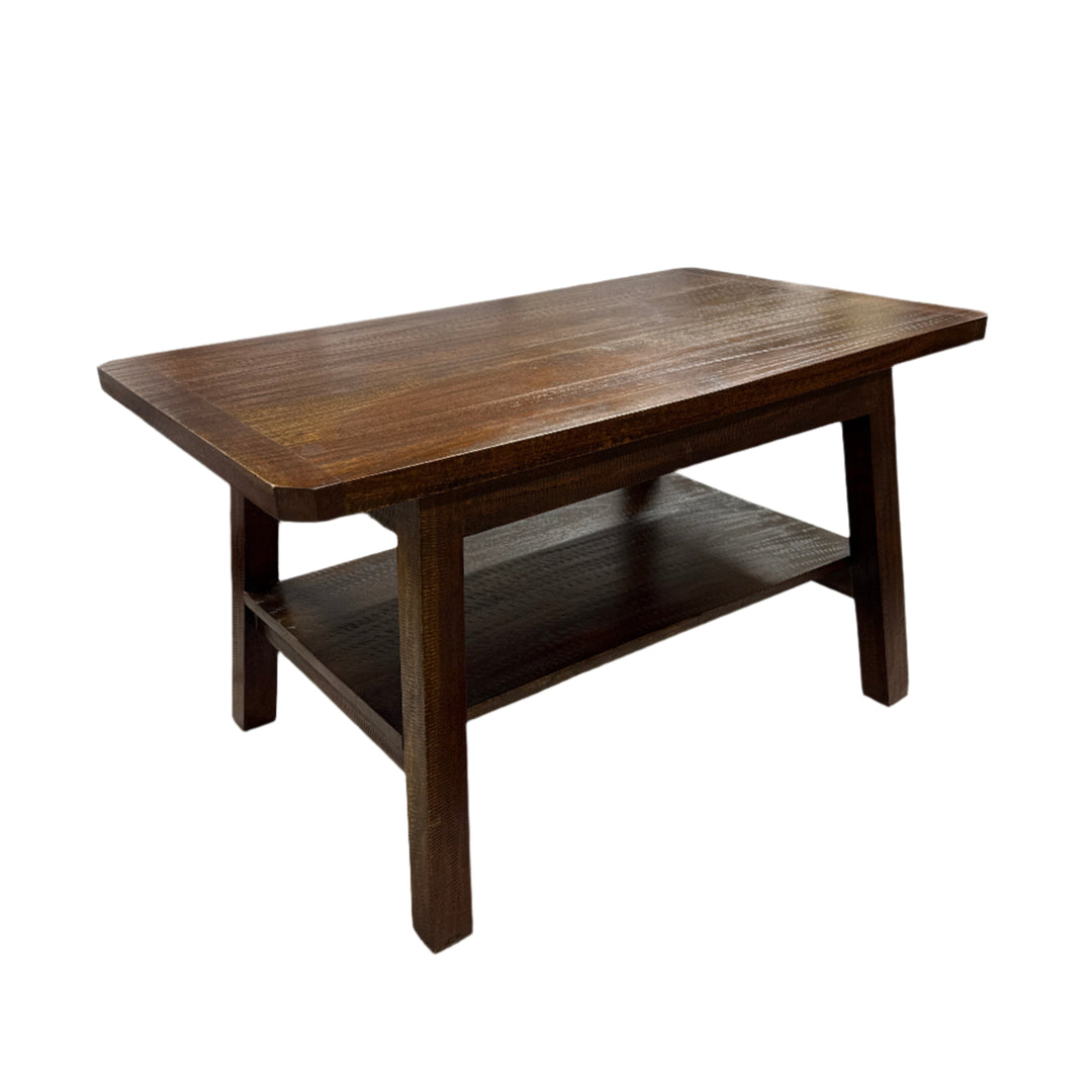 Rustic Modern Coffee Table detail view - Whats New Furniture - Portland, Oregon