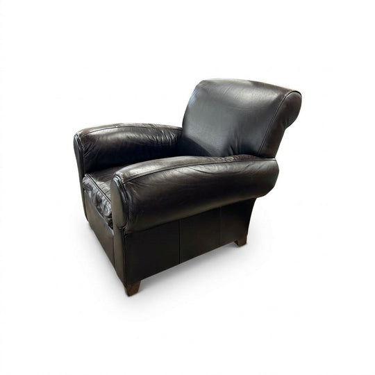 Brown Leather Armchair - view 4