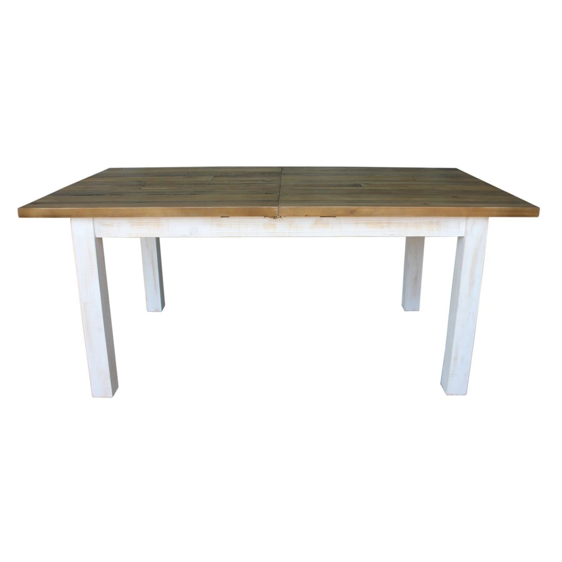 Provence Large Extension Dining Table in Antique White & Natural - large extension dining - Whats New Furniture Portland OR
