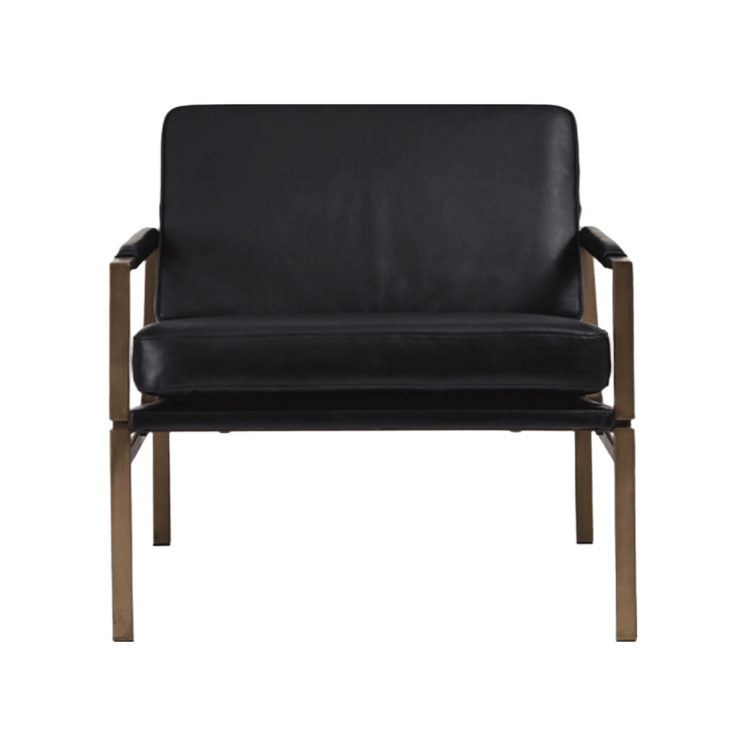 Puckman Accent Chair in leather - industrial leather accent chair by Ashley - Whats New Furniture Portland OR