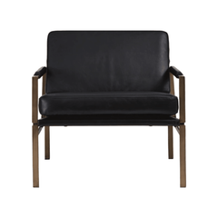 Puckman Accent Chair in leather - industrial leather accent chair by Ashley - Whats New Furniture Portland OR