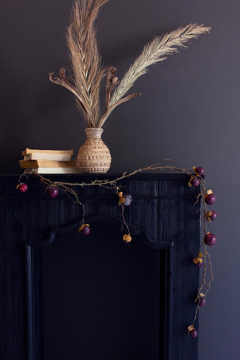 Purple Botanica Garland length - faux plants by Kalalou - Whats New Furniture Portland OR