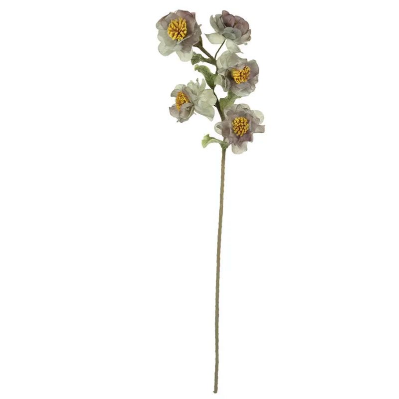 Faux Purple Long Stem Floral in purple side angle - faux long-stem floral - Whats New Furniture Portland OR