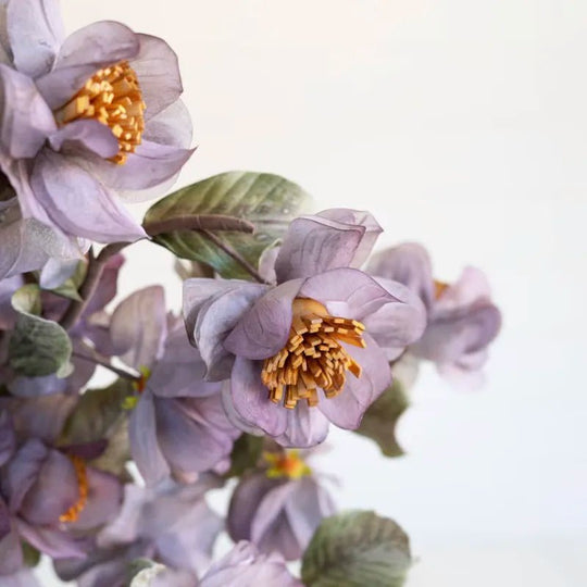 Faux Purple Long Stem Floral in purple detail view - faux long-stem floral - Whats New Furniture Portland OR