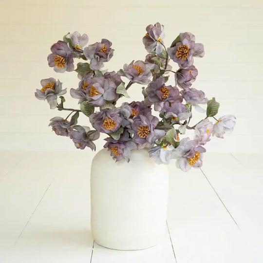 Faux Purple Long Stem Floral