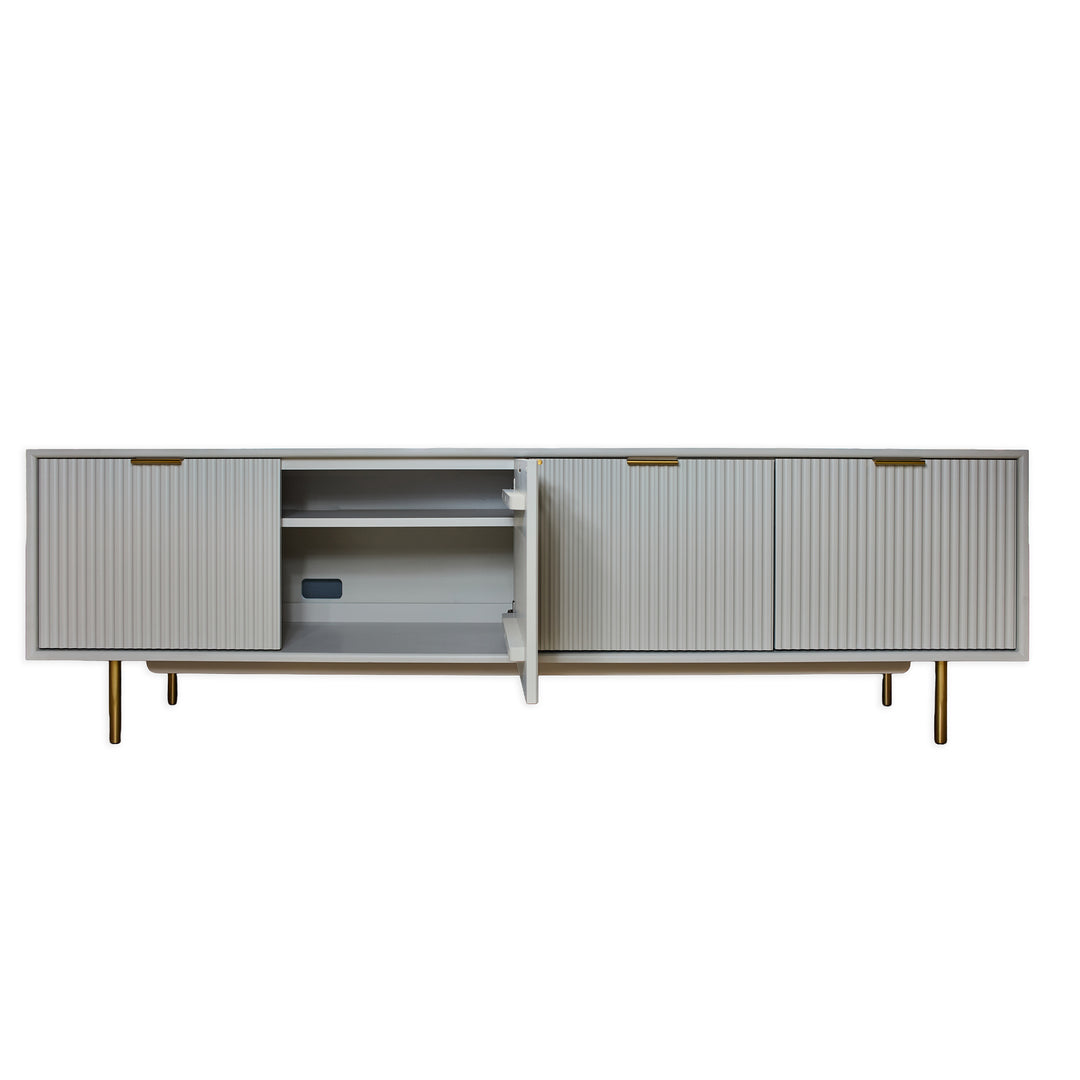 Quinn Media Console detail view 4 - Whats New Furniture - Portland, Oregon