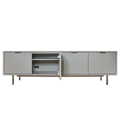 Quinn Media Console detail view 4 - Whats New Furniture - Portland, Oregon