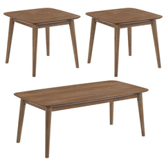 Radley 3-piece Rectangular Coffee Table Set Natural Walnut - What&