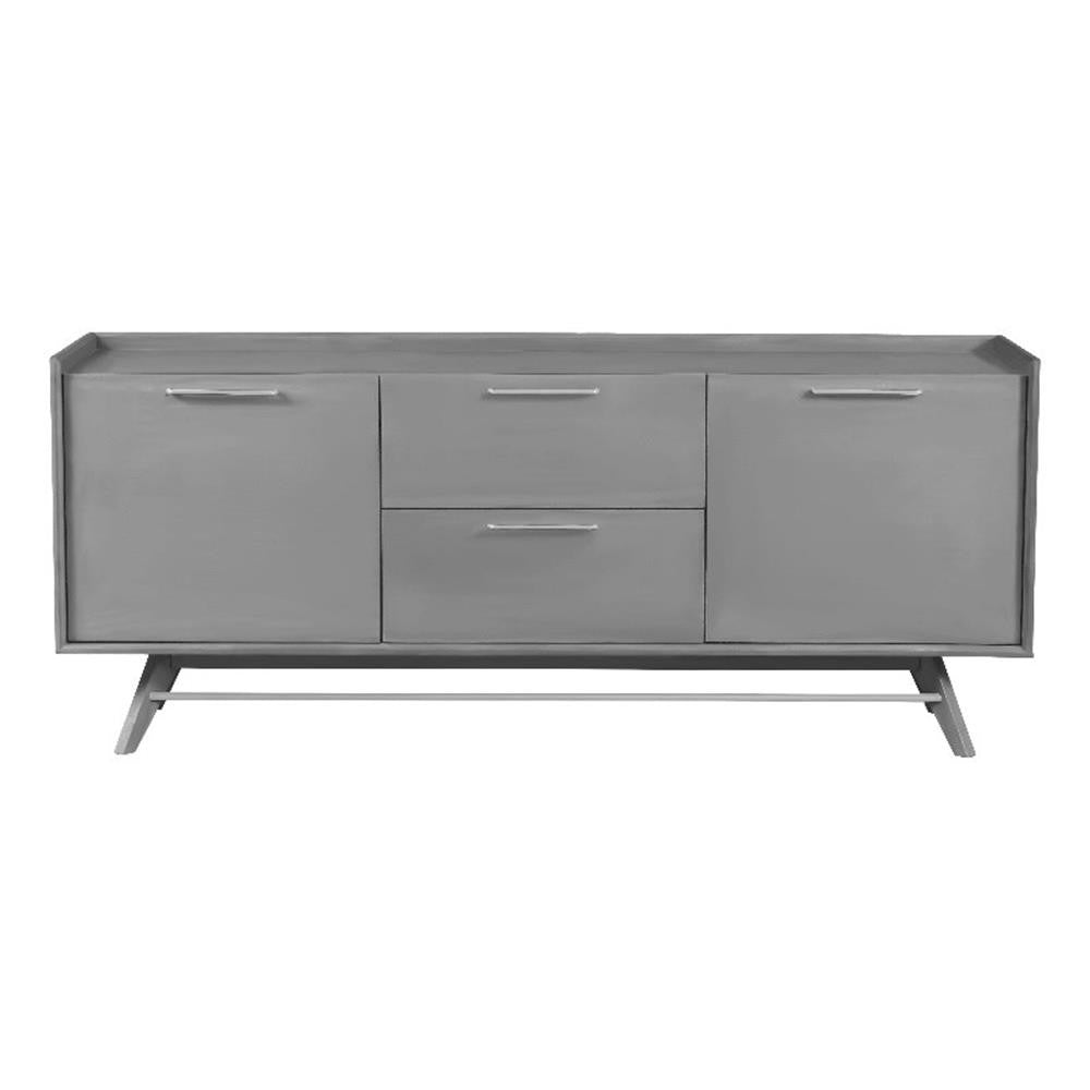 Rainier 3-Section Sideboard in Grey - three section sideboard by Unique Furniture - Whats New Furniture Portland OR