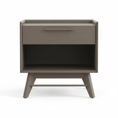 Rainier Nightstand in gray - mid-century gray nightstand by Unique Furniture - Whats New Furniture Portland OR