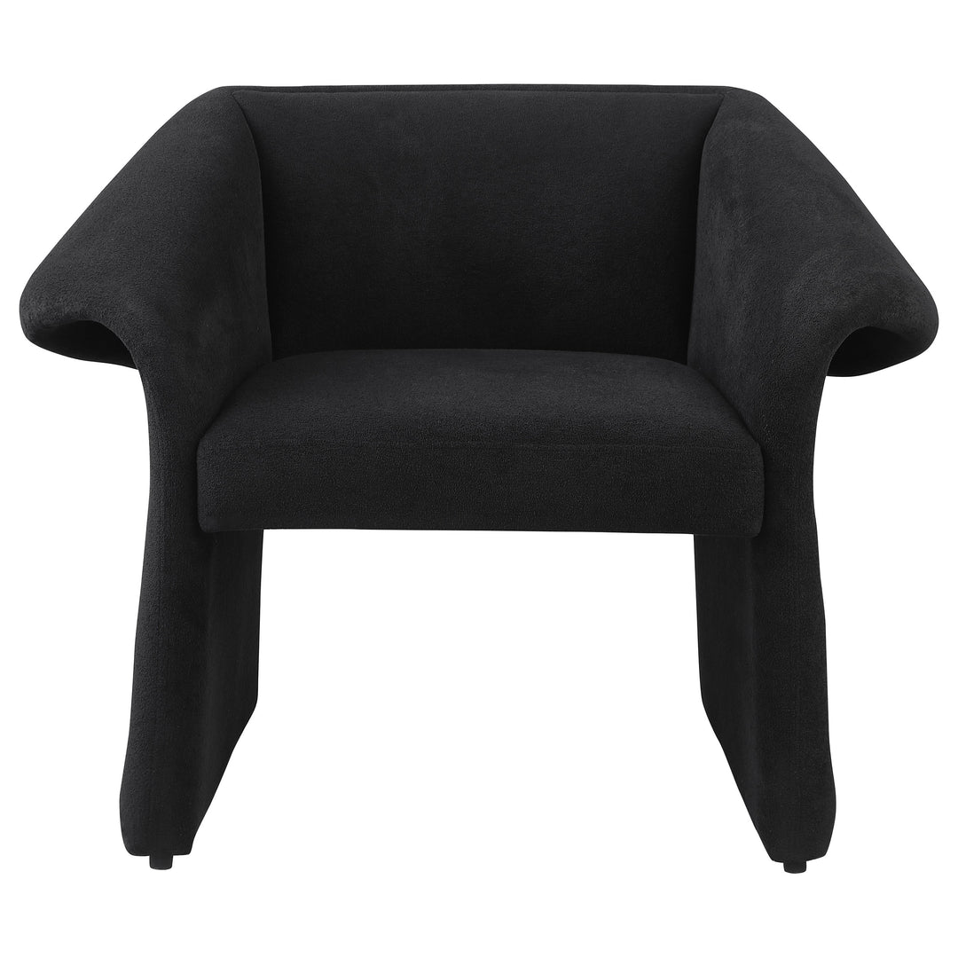 Ramsey Upholstered Sloped Arm Accent Chair Black - What&
