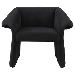 Ramsey Upholstered Sloped Arm Accent Chair Black - What&