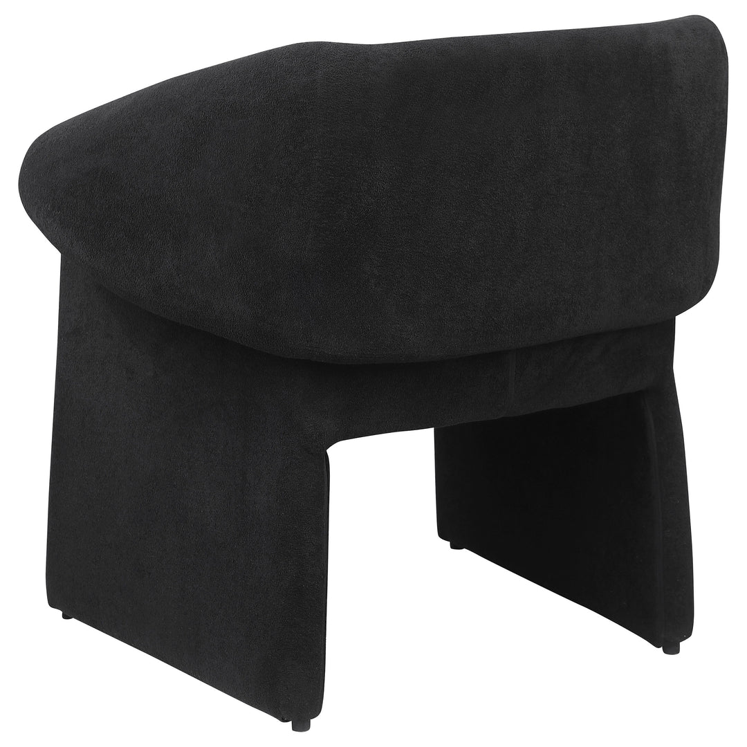 Ramsey Upholstered Sloped Arm Accent Chair Black - What&